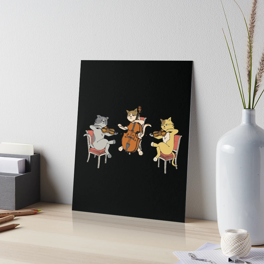 Cats Playing Violin Cello Funny Cat Classic Music Lover Gift