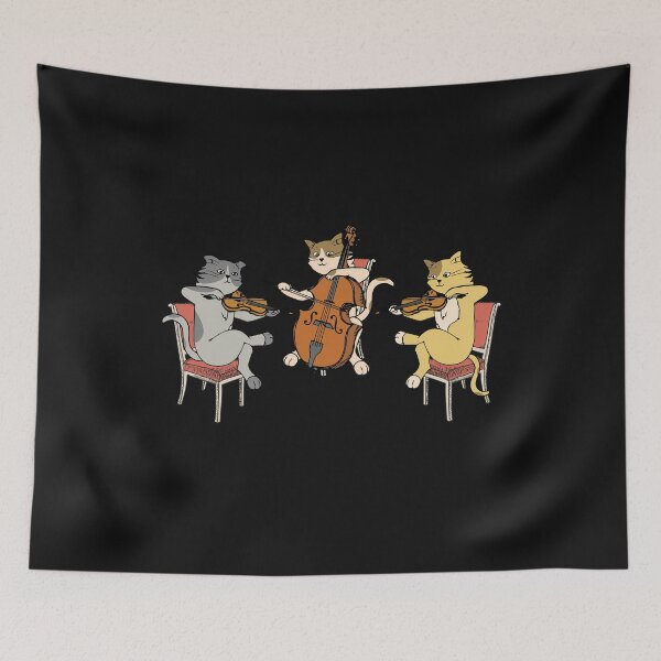 Item preview, Cats Playing Violin Cello Funny Cat Classic Music Lover Gift  designed and sold by alenaz.
