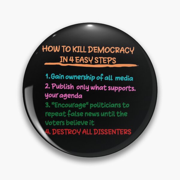 Item preview, How to kill democracy in 4 easy steps designed and sold by Scribblehound.