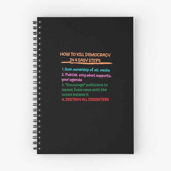 Item preview, How to kill democracy in 4 easy steps designed and sold by Scribblehound.