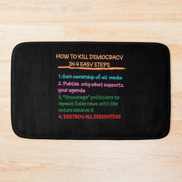 Item preview, How to kill democracy in 4 easy steps designed and sold by Scribblehound.