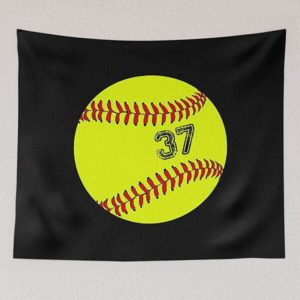 Item preview, Softball ball number 37, thirty seven designed and sold by TheCultStuff.