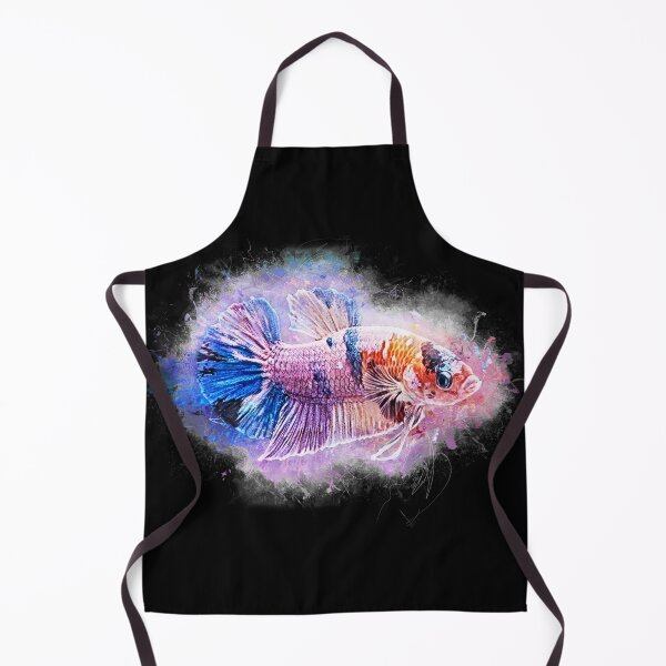 Item preview, Fighting fish Halfmoon marble metallic - Betta splendens designed and sold by AquariumLutter.