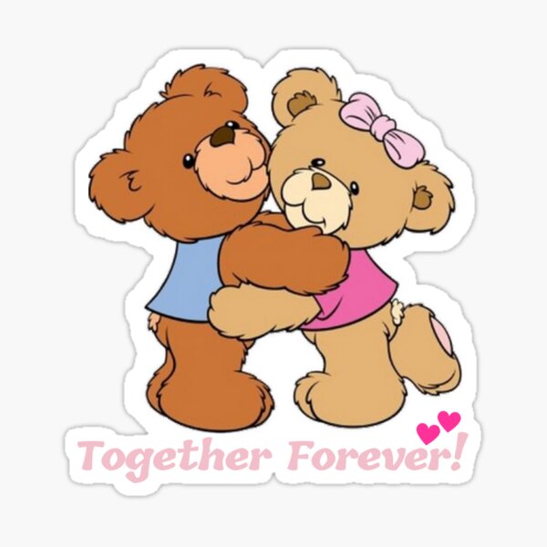 Friends Forever Hug Sticker by Millie and Lou for iOS & Android