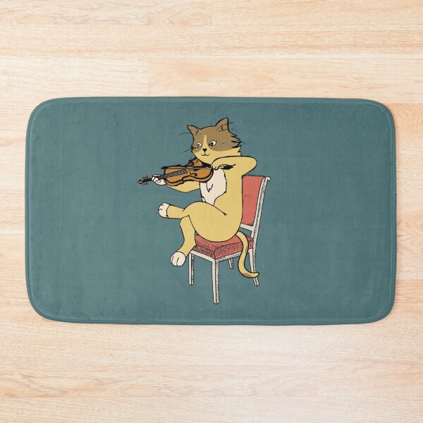 Item preview, Cat Sitting On A Chair And Playing Violin Classic Music Funny Gift  designed and sold by alenaz.