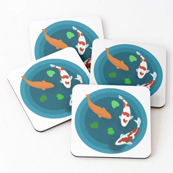 Item preview, Pond Full with Koi Carp Illustration designed and sold by NEOFO.