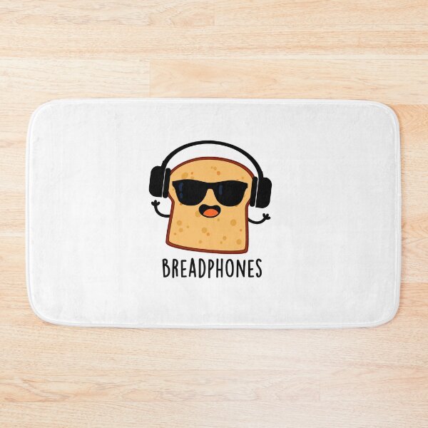 Item preview, Breadphones Funny Bread Headphones Puns  designed and sold by punnybone.