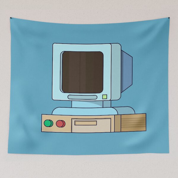Item preview, Old Computer Illustration - Computer Vector - Cartoon Computer designed and sold by VizcwntGFX.