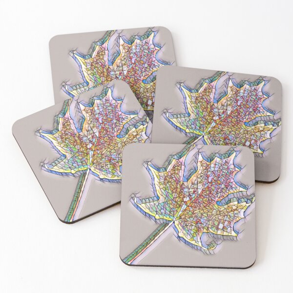 Item preview, Stained glass maple leaf designed and sold by CheekyGrace.