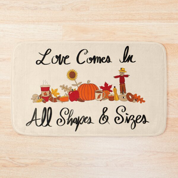 Item preview, Love Comes In All Shapes & Sizes - Autumn & Antique White designed and sold by EcoElsa.