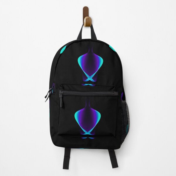 Item preview, abstract blue Neon Shape minimalist cool - V wings glow designed and sold by Long Exposure.