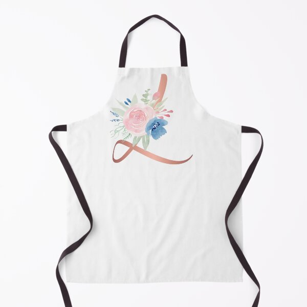 Item preview, Letter L Rose Gold and Watercolor Blush Pink and Navy designed and sold by Harpley Design Studio.