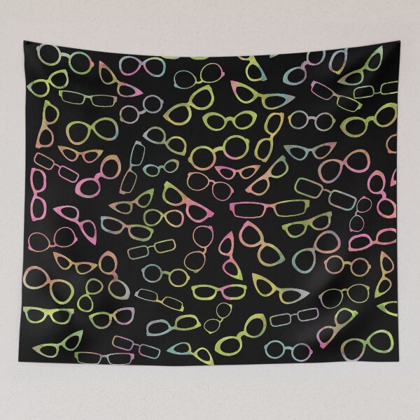 Item preview, Lime Green and Pink Eyeglasses Pattern designed and sold by Primroaddesigns.