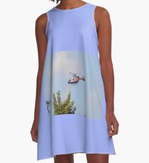 Media Helicopter A-Line Dress