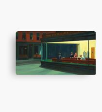 Vintage Edward Hopper Nighthawks Diner Canvas Print