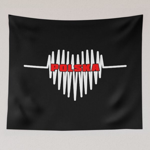 Item preview, Poland Heart Poland Heartbeat designed and sold by Dubbra.