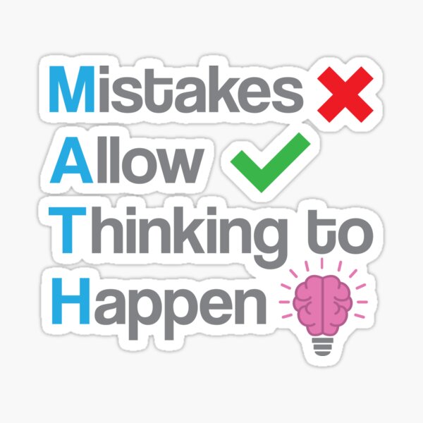 Item preview, MATH - Mistakes Allow Thinking to Happen designed and sold by Hinimora.