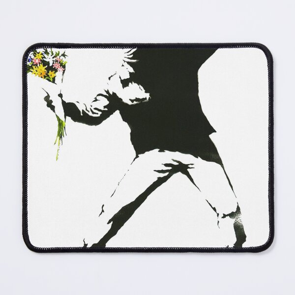 Item preview, Banksy Flower Thrower, Flower Thrower Poster Print Graffiti Wall Art designed and sold by Lrparts110.