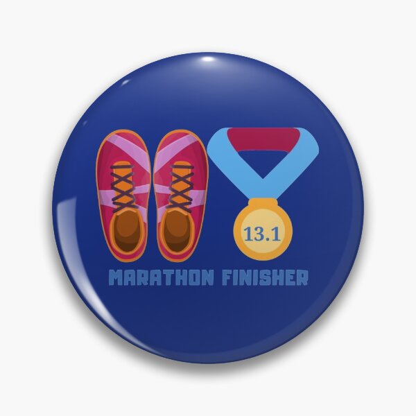 Item preview, Half Marathon 13.1 Finisher Marathoner Gift, Runner_s Gift, Running Gift, Blue, Pink, Gold Clas designed and sold by Adellete-sis.