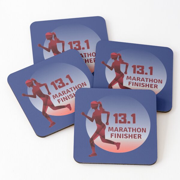 Item preview, Half Marathon 13.1 Finisher, Marathoner Gift, Runner_s Gift, Running Gift, Magenta, Red, Yellow designed and sold by Adellete-sis.