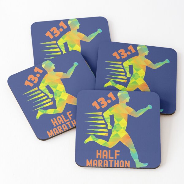 Item preview, Half Marathon 13.1 Marathoner Gift, Runner_s Gift, Running Gift, Green, Orange, Yellow   designed and sold by Adellete-sis.