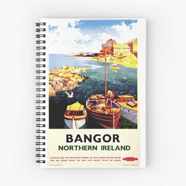 Item preview, Vintage British Railways advertising poster for Bangor, Northern Ireland designed and sold by Random Railways.