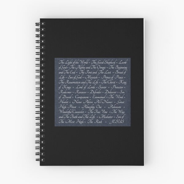 Item preview, Names of Jesus Christian Christ Dark Navy Denim designed and sold by JariHawk.