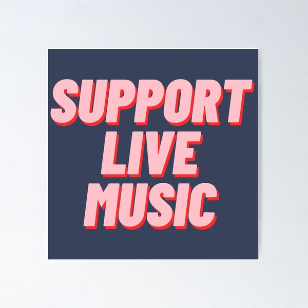 Item preview, Support Live Music designed and sold by polishalpaca.