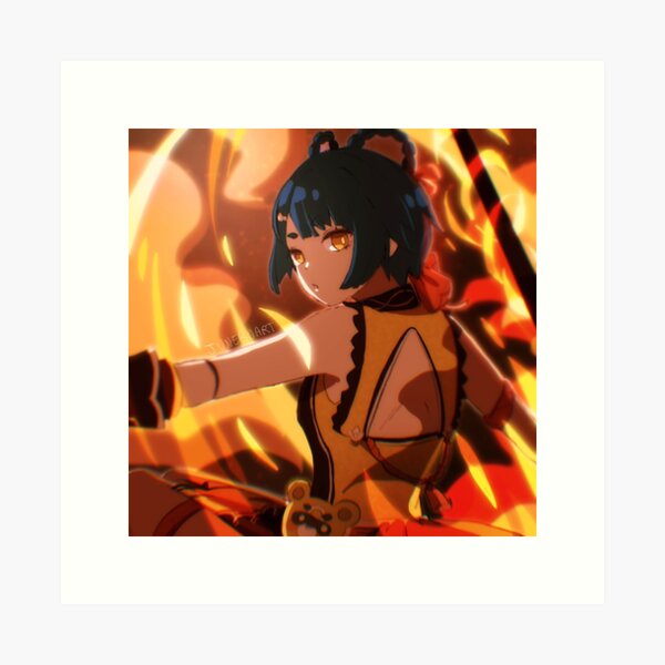 Item preview, Day 3: Xiangling fanart designed and sold by junebu-art.