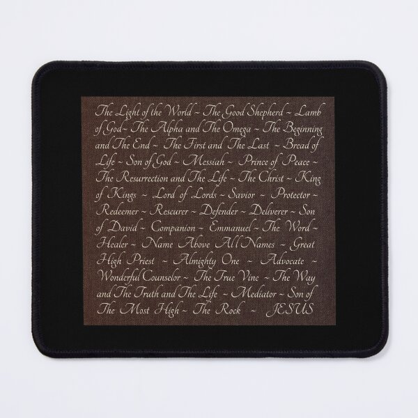 Item preview, Names of Jesus Christian Christ Brown designed and sold by JariHawk.