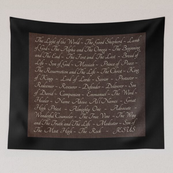 Item preview, Names of Jesus Christian Christ Brown designed and sold by JariHawk.