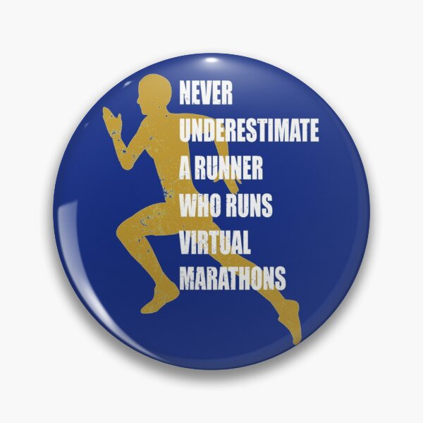Item preview, Never Underestimate A Runner Who Runs Virtual Marathons   designed and sold by Adellete-sis.