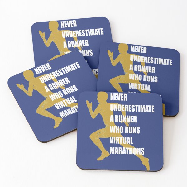 Item preview, Never Underestimate A Runner Who Runs Virtual Marathons   designed and sold by Adellete-sis.