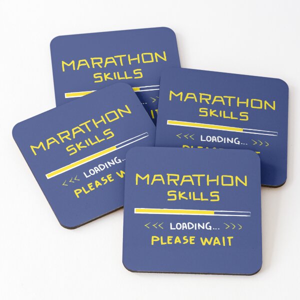 Item preview, Marathon Skills Loading Runner Gift Funny Quotes 26.2   designed and sold by Adellete-sis.