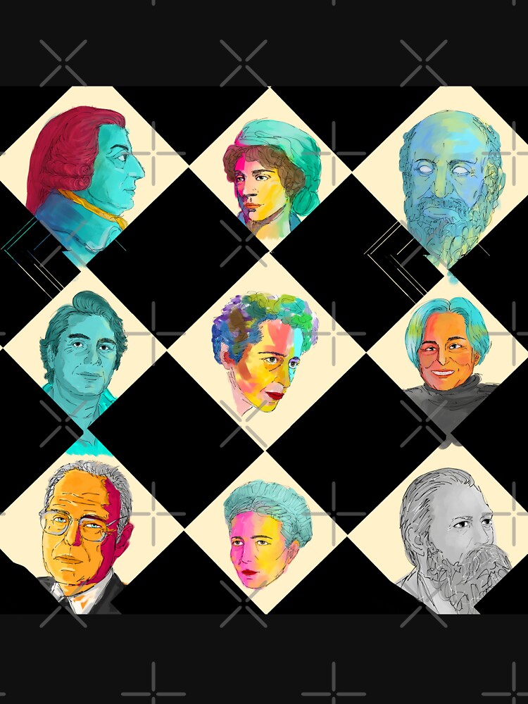 "Philosophers Pattern Chess iIlustration" Tshirt for Sale by