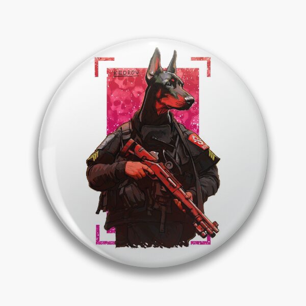 Item preview, Doberman with a shotgun designed and sold by Niti-Niti.