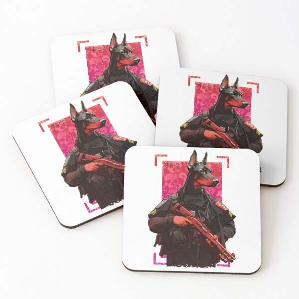 Item preview, Doberman with a shotgun designed and sold by Niti-Niti.