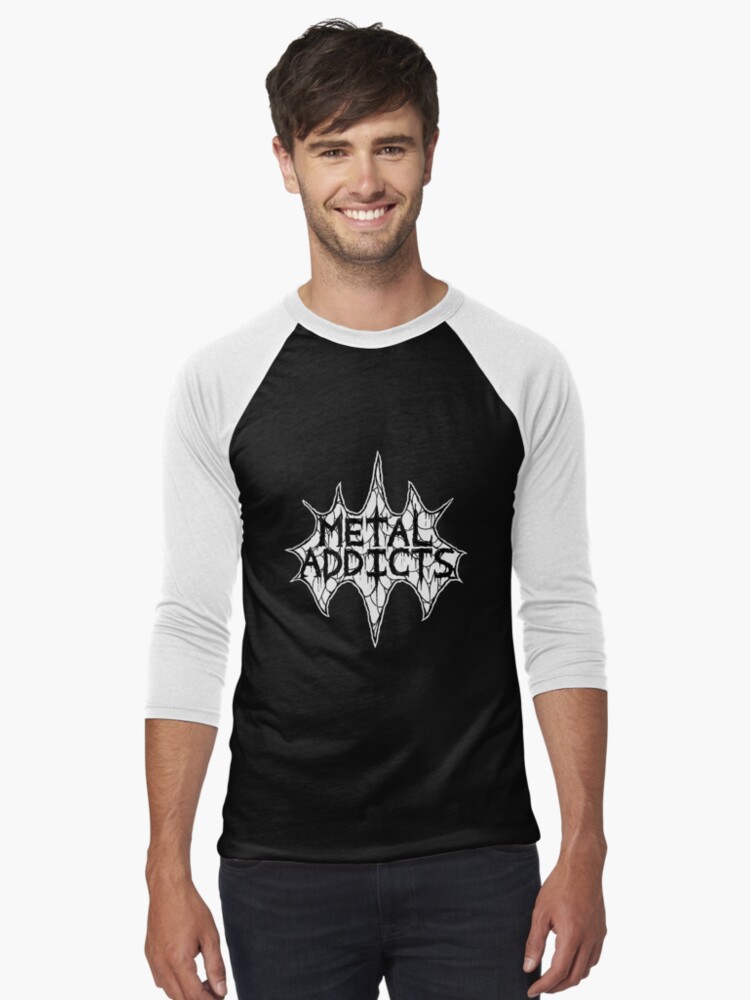 Thumbnail 1 of 3, Baseball ¾ Sleeve T-Shirt, Metal Addicts 2021 Design designed and sold by metaladdicts.
