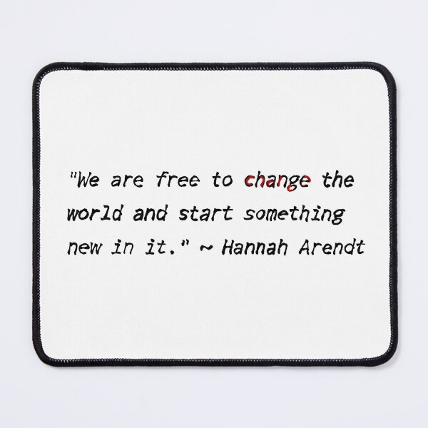 Item preview, Hannah Arendt quotes designed and sold by KennyLucky.