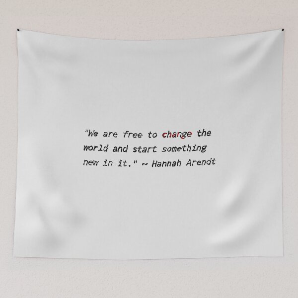 Item preview, Hannah Arendt quotes designed and sold by KennyLucky.