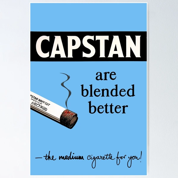 Vintage Capstan Cigarette Advert Poster
