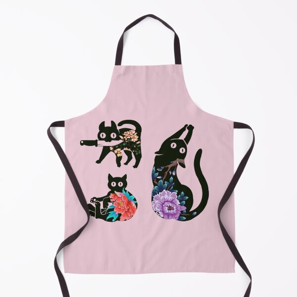 Item preview, Flower Ninja Cats designed and sold by NevermindOnArt.