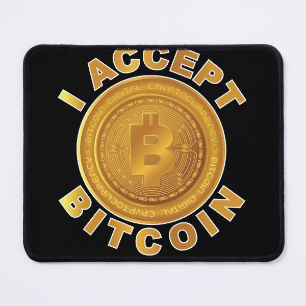 Item preview, I Accept Bitcoin Cryptocurrency designed and sold by johnta17.