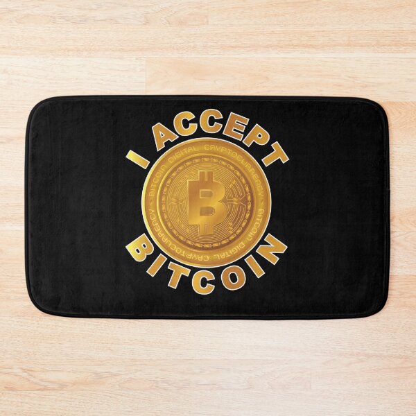Item preview, I Accept Bitcoin Cryptocurrency designed and sold by johnta17.