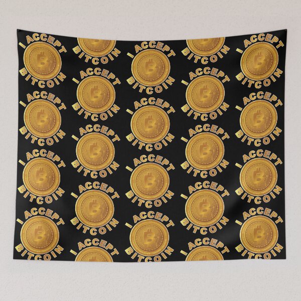 Item preview, I Accept Bitcoin Cryptocurrency designed and sold by johnta17.
