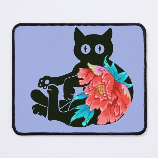 Item preview, Flower Japan Cat designed and sold by NevermindOnArt.