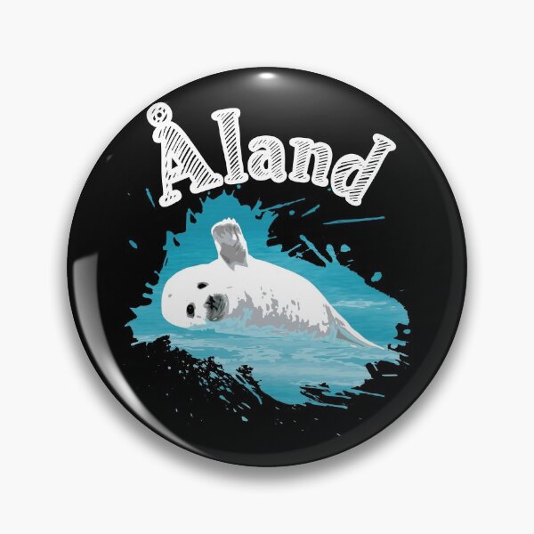 Item preview, Aland Baltic Sea island vacation seal seal in the sea designed and sold by Denis Rösler.