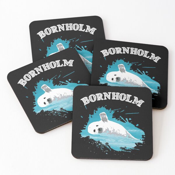 Item preview, Bornholm Baltic Sea island vacation seal harbor seal in the sea designed and sold by Denis Rösler.