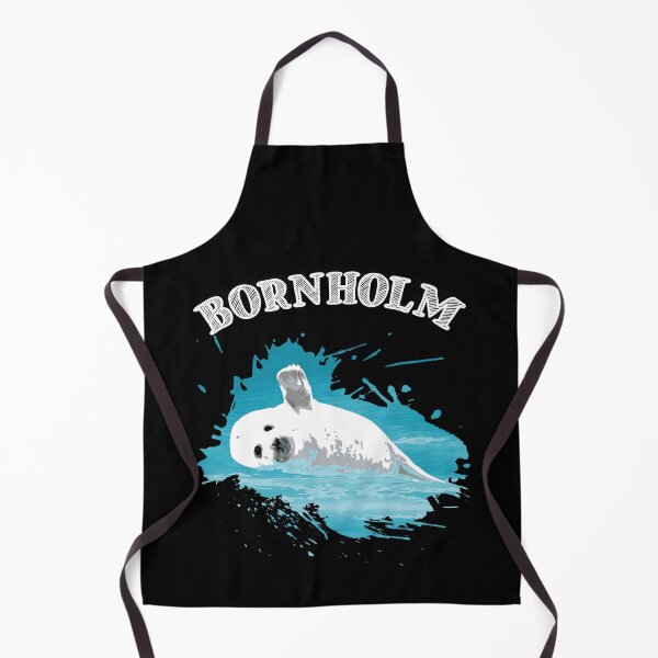 Item preview, Bornholm Baltic Sea island vacation seal harbor seal in the sea designed and sold by Denis Rösler.