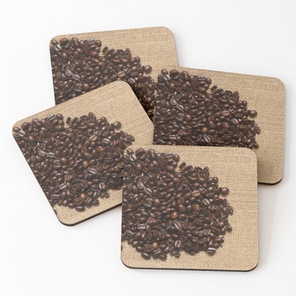 Item preview, Coffee Beans on Hessian cloth designed and sold by dunxs.